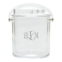 MONOGRAM ACRYLIC ICE BUCKET TONGS