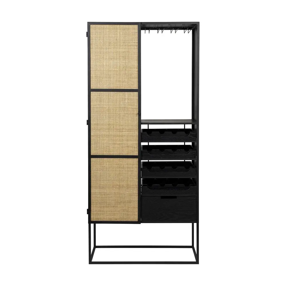 Guy High Wine Cabinet - Onyx