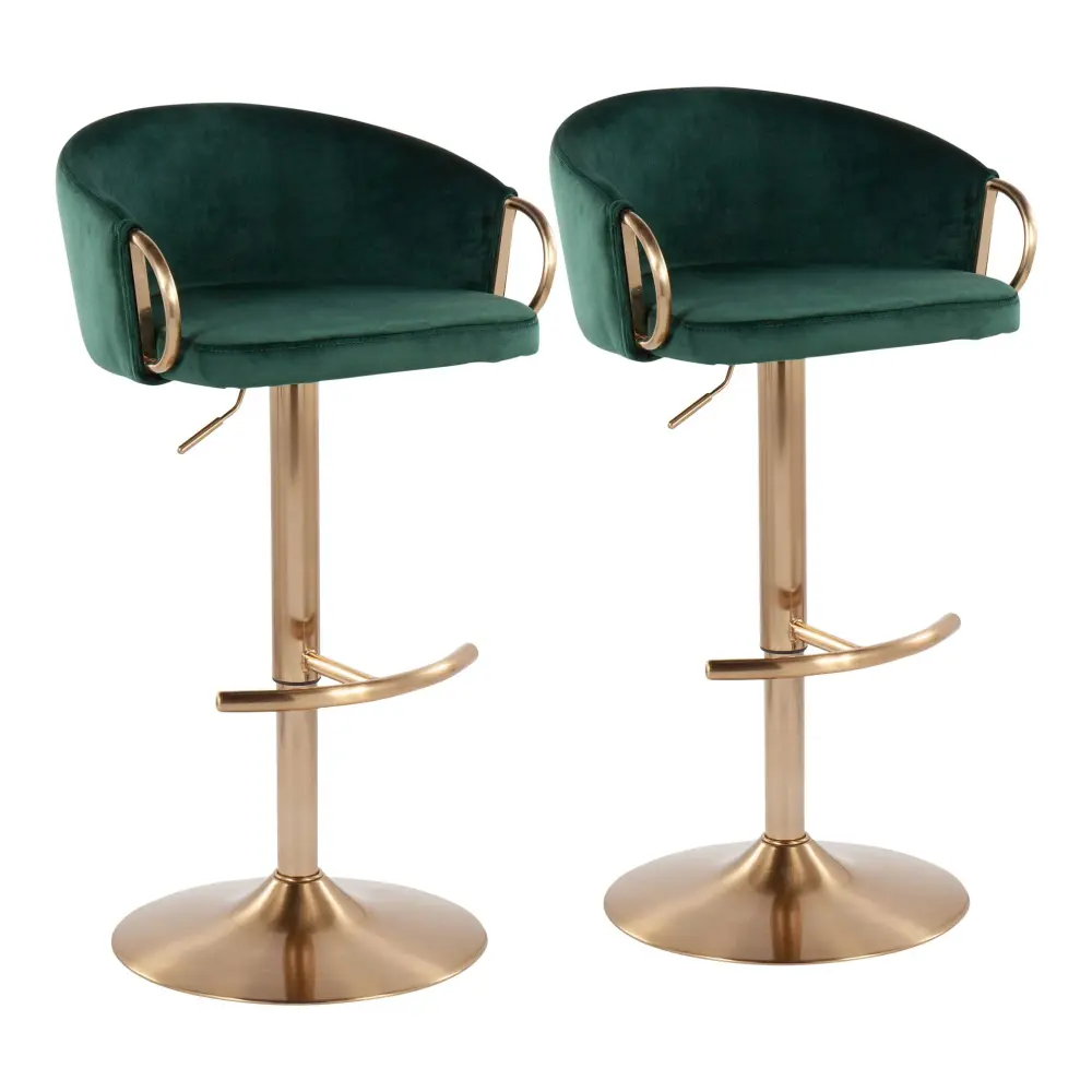 Claire - Contemporary / Glam Tunable Bar Stool (Set 2) 60 Inch Bar