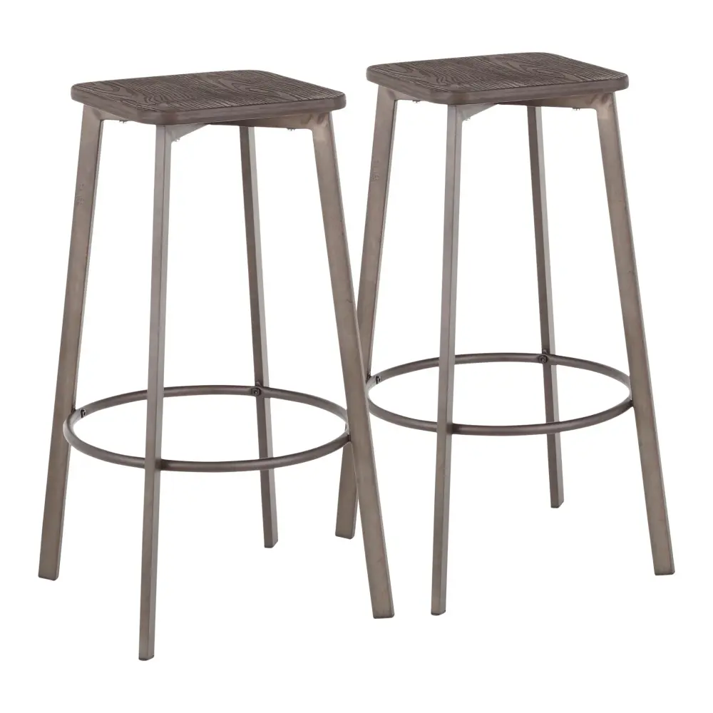 Clara - Industrial Square Barstool place 2) - Espresso Bottle Opener