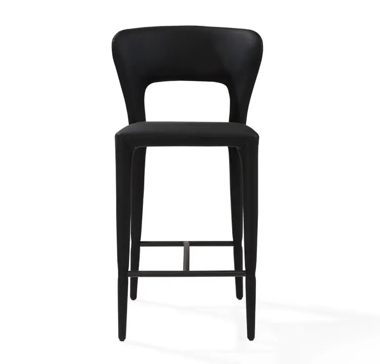 Industrial Style Pari I Bar Stool - Mustang Charcoal