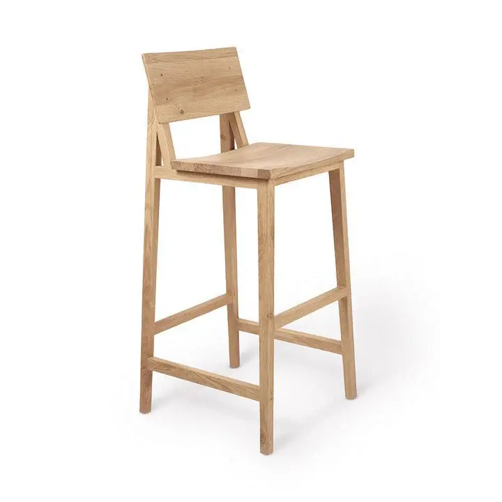 Solid Wood N4 Bar Stool