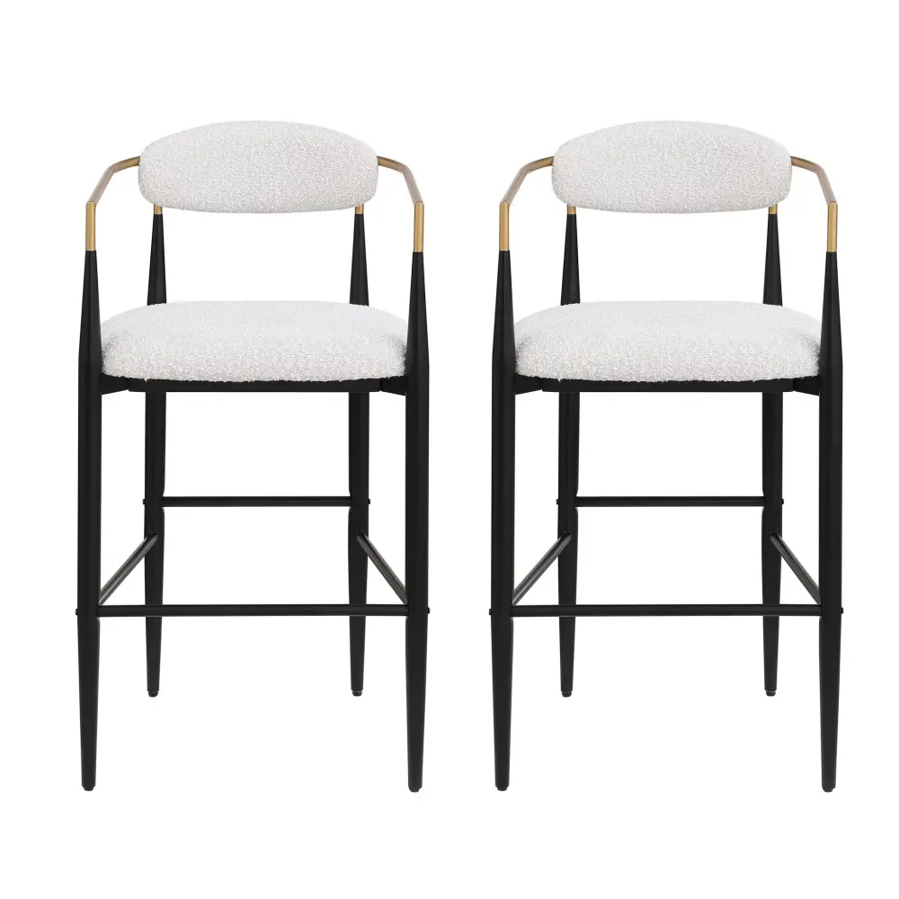 Upholstered Bar Stools Backs Kitchen Island adjust 2) - Beige