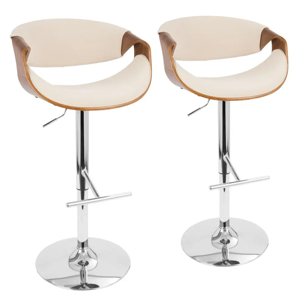 Wine Bottle Rack Curvo - Mid Century Modern Variable Barstool Swivel Straight T Footrest