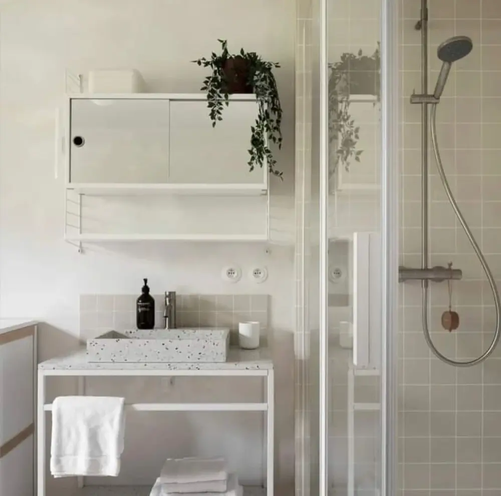 Industrial washbasin - Jules snow - Terrazzo - George I - (80 cm)