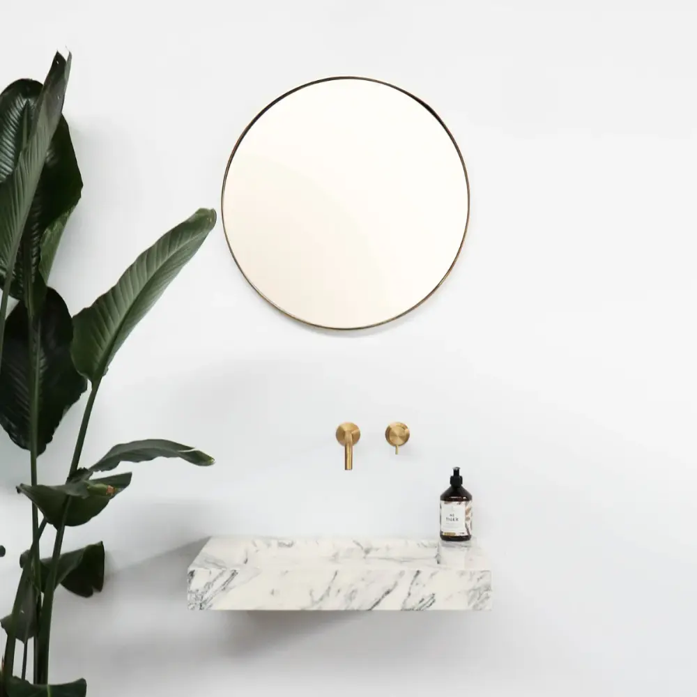 Floating sink - Remy - Blue Chalk Marble - 65 cm