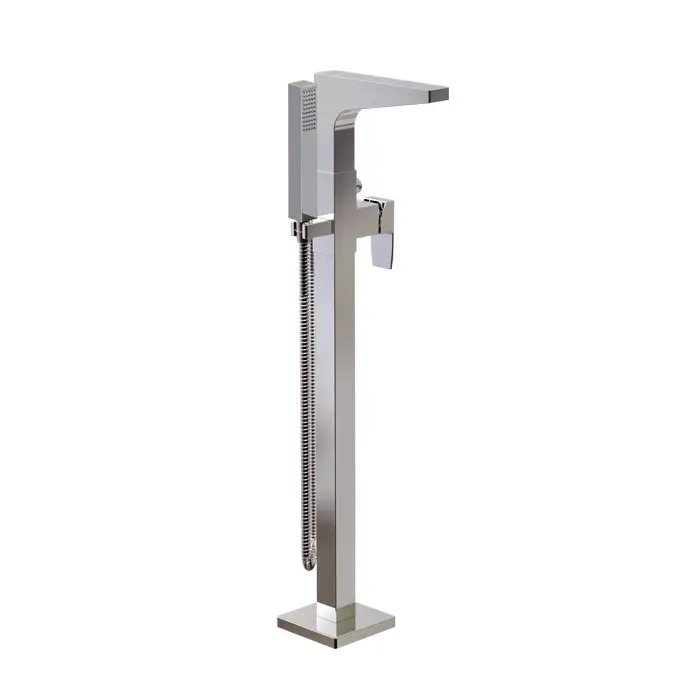 Floor-mounted bath faucet hand shower Guest Bathroom