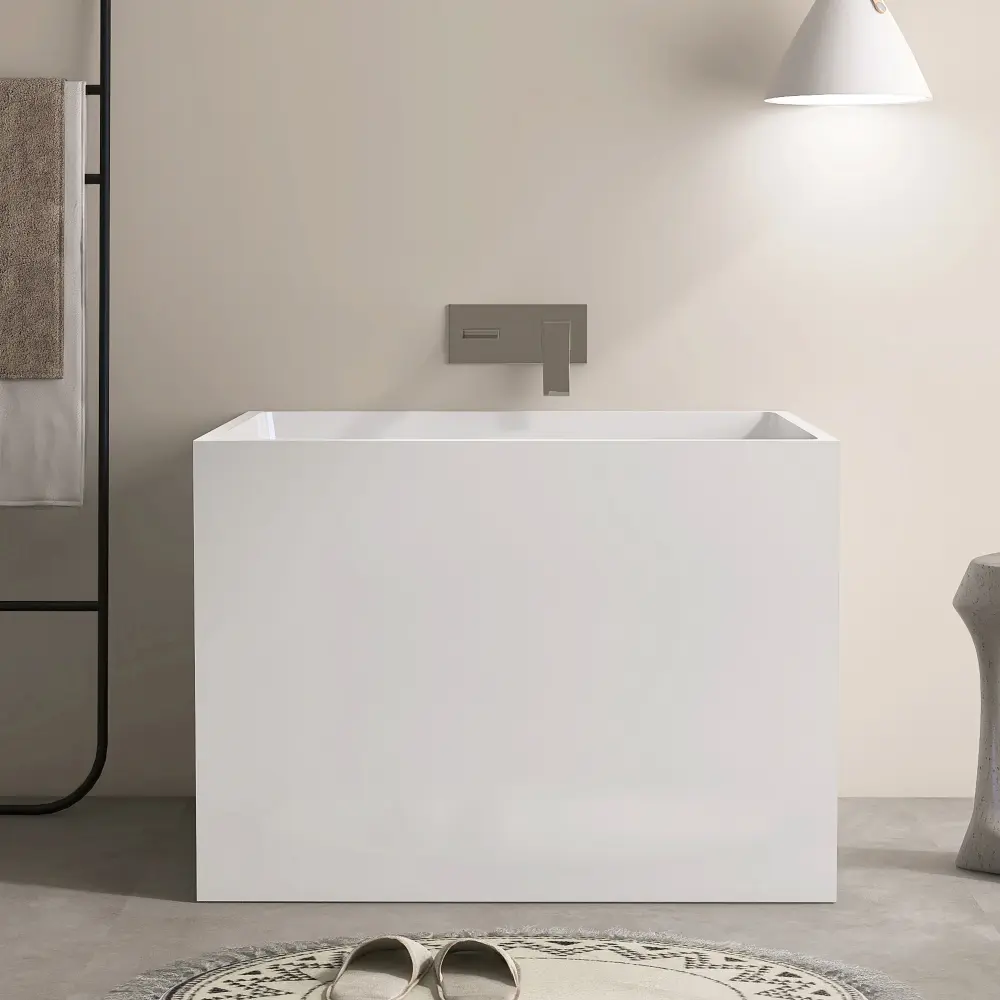 35‘’ Freestanding Soaking Plastic glass Bathtub AB22-35