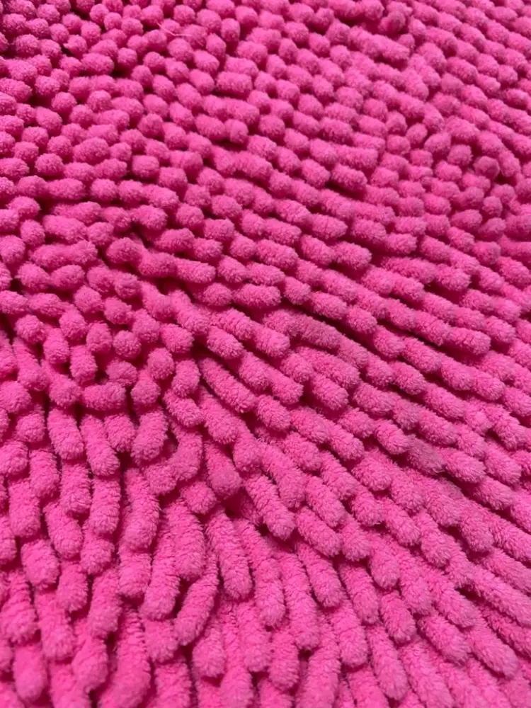 Fuzzy Microfibre Bath Mat Storage Hooks