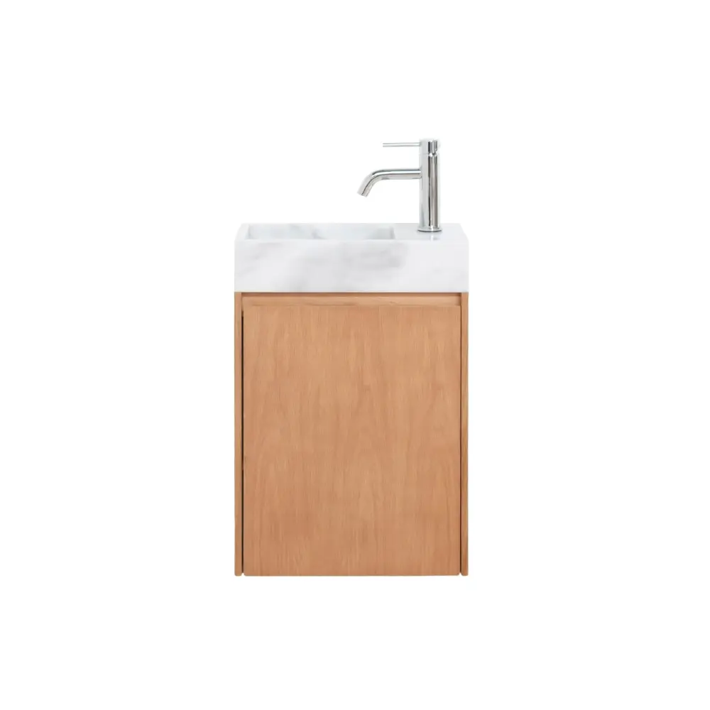Krabi Handwasher cabinet - Oak - Snow Marble