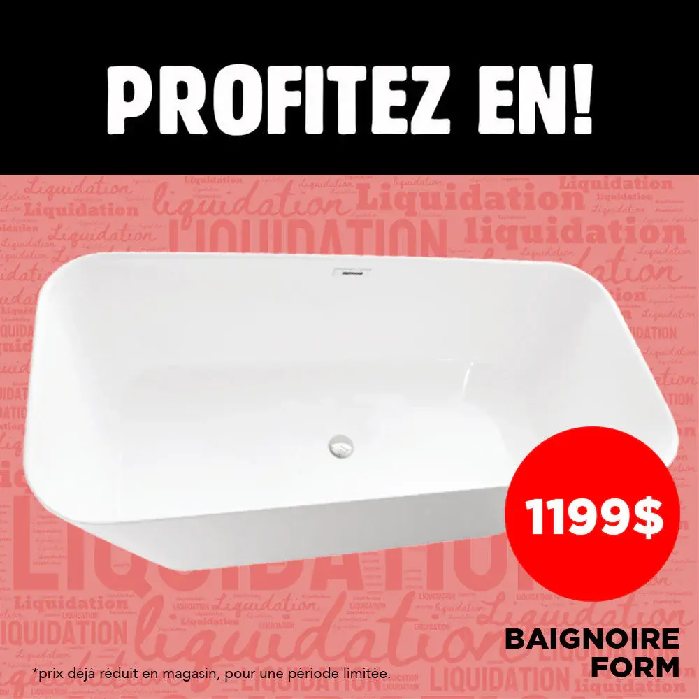 Luxury Hotel Quality Rectangular Polymer Form Bath