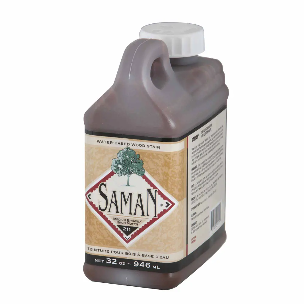 Medium Brown Water Based Wood Stain, 946 ml