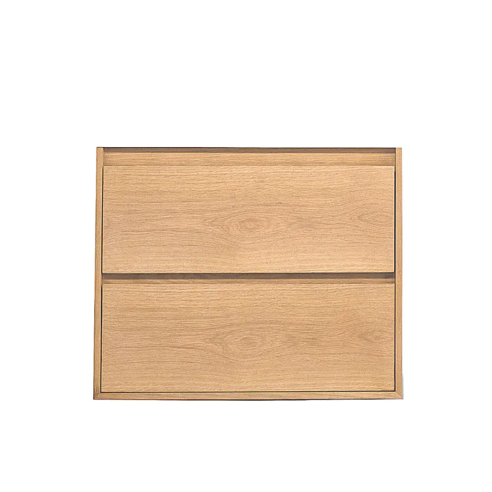 Memory Foam Bathroom cabinet Scandinavian ANN - 80 cm - Oak