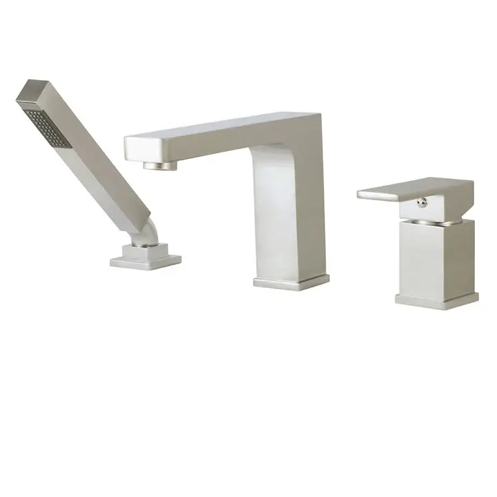 Natural Loofah 3-piece bath faucet hand shower