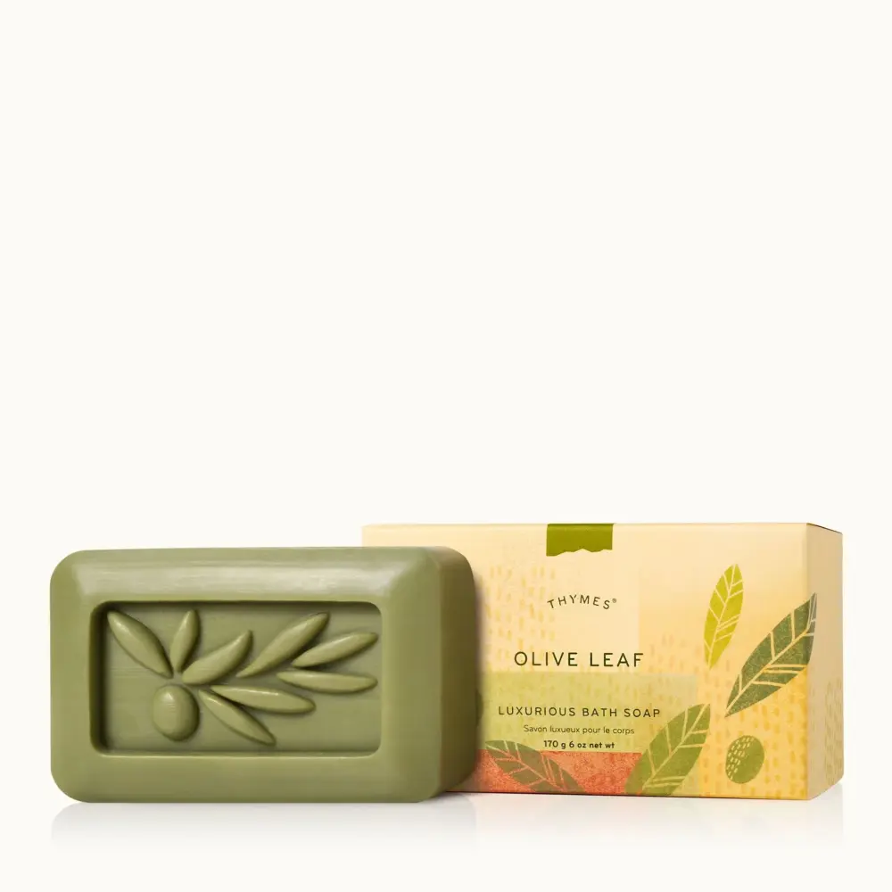 Non-Slip Shower Olive Leaf Luxurious Bath Soap Bar