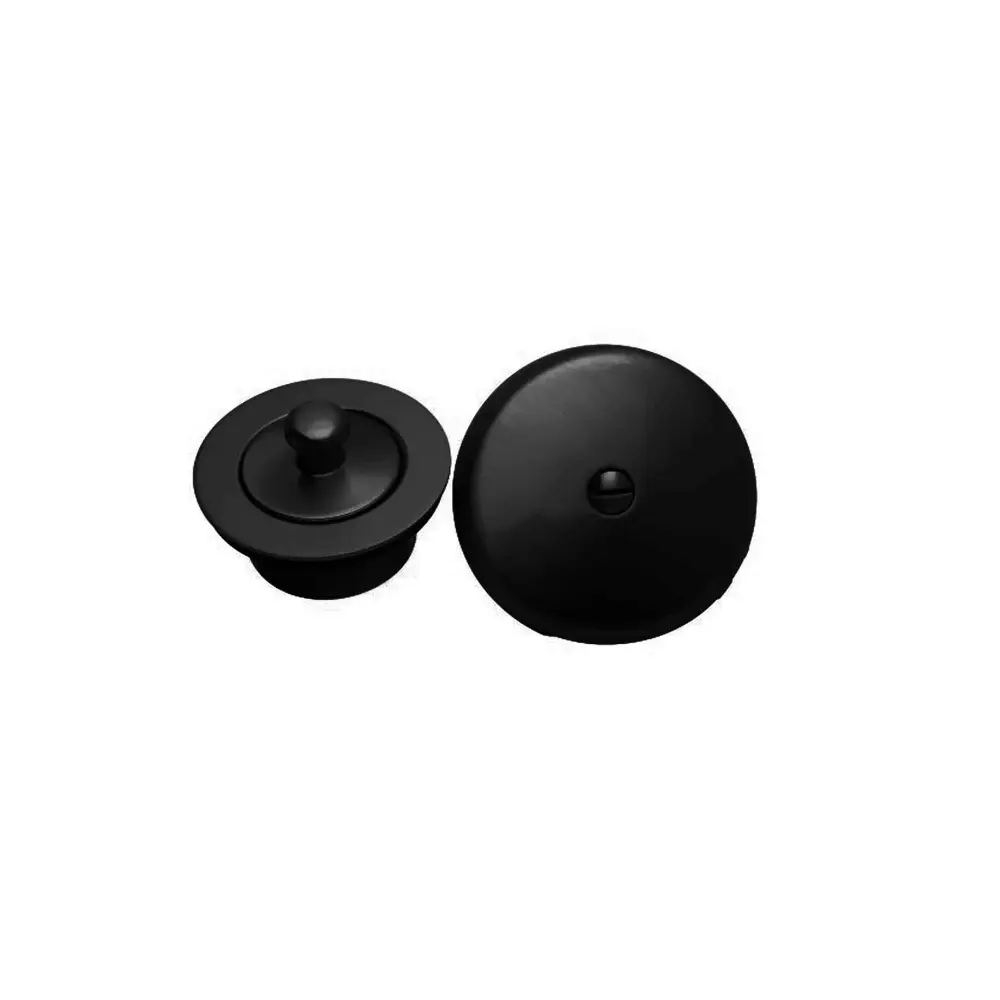 Spa-Grade Bathtub Drain Kit, Overflow and Drain (Matte Jet-black