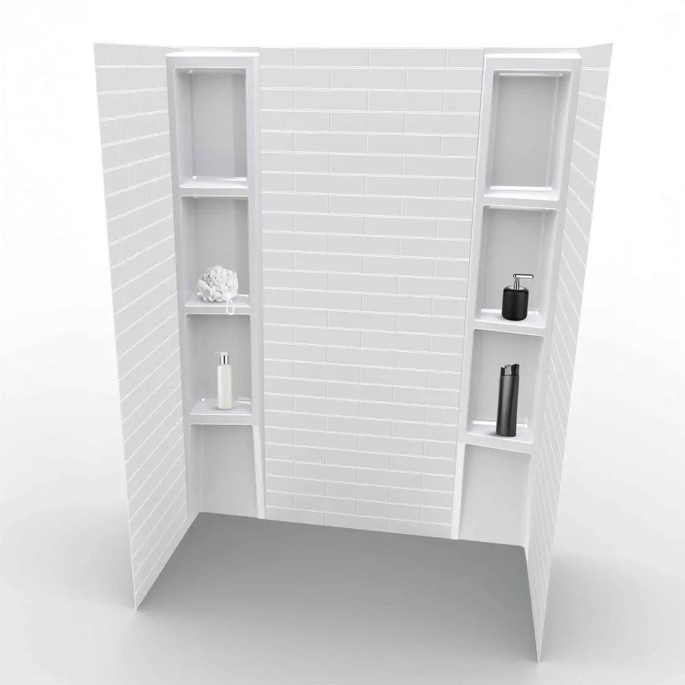 Subway Walls Bathtub or Shower, Retro White