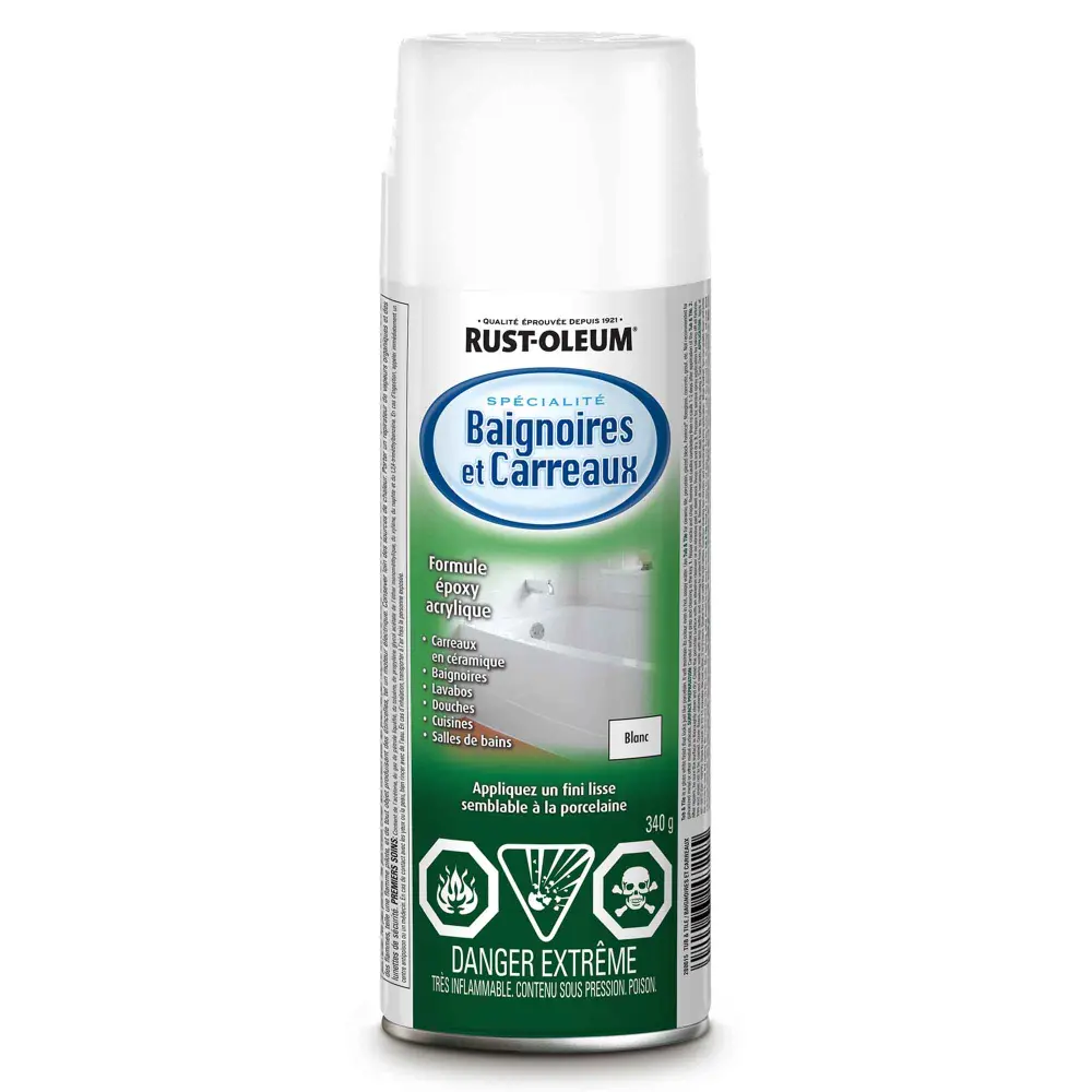 Tub and Tile Spray Paint Gloss Alabaster, 340 g