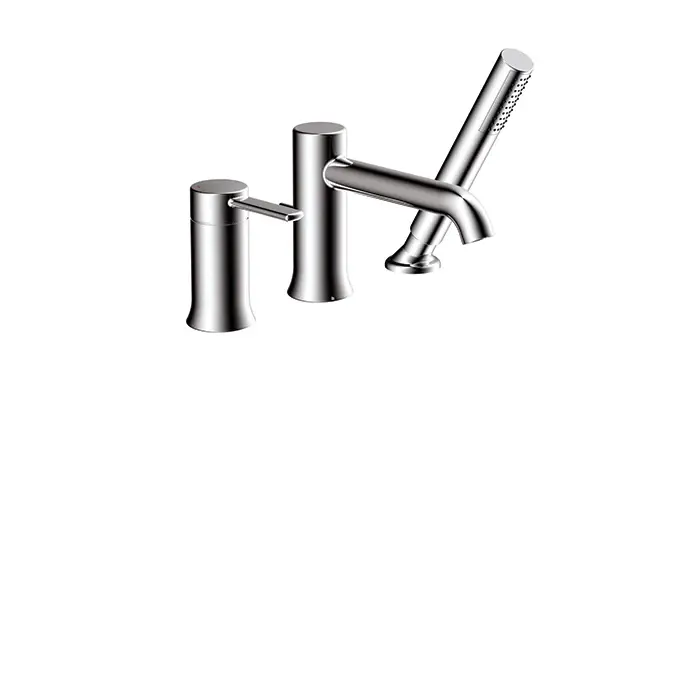 Water Absorbent 3-piece bath faucet hand shower