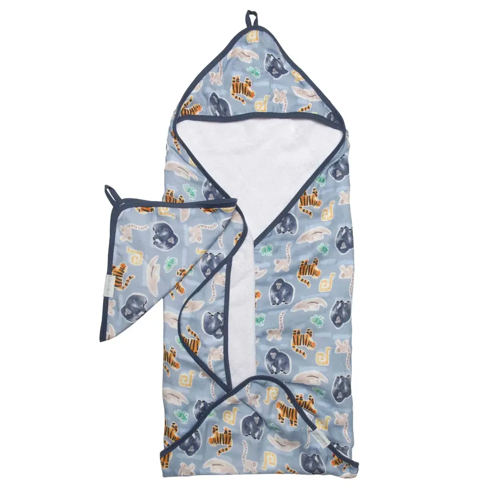 Hooded Towel Adjust - Jungle Friend