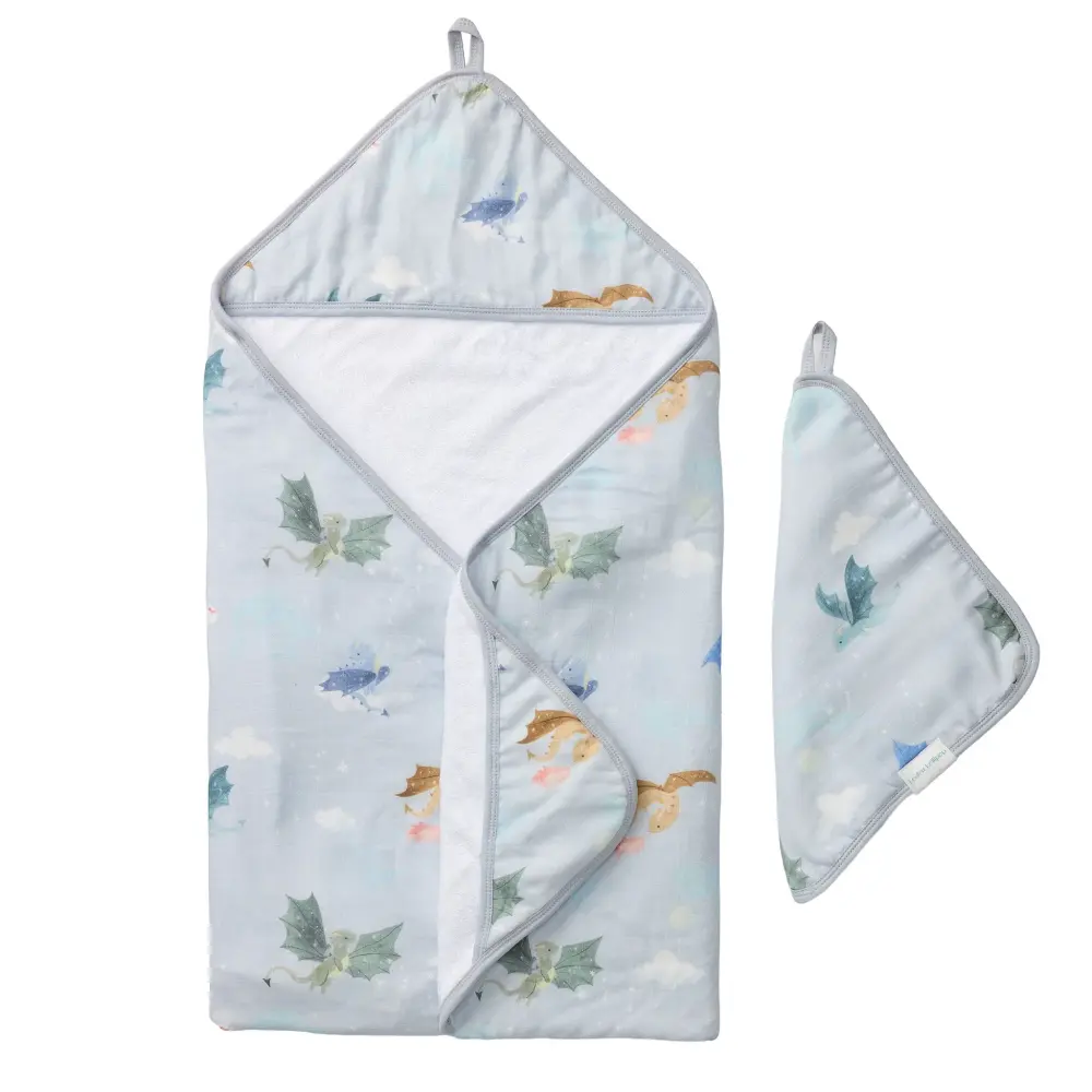 Hooded Towel Set-Magical Drago | Ultra Soft & Plush