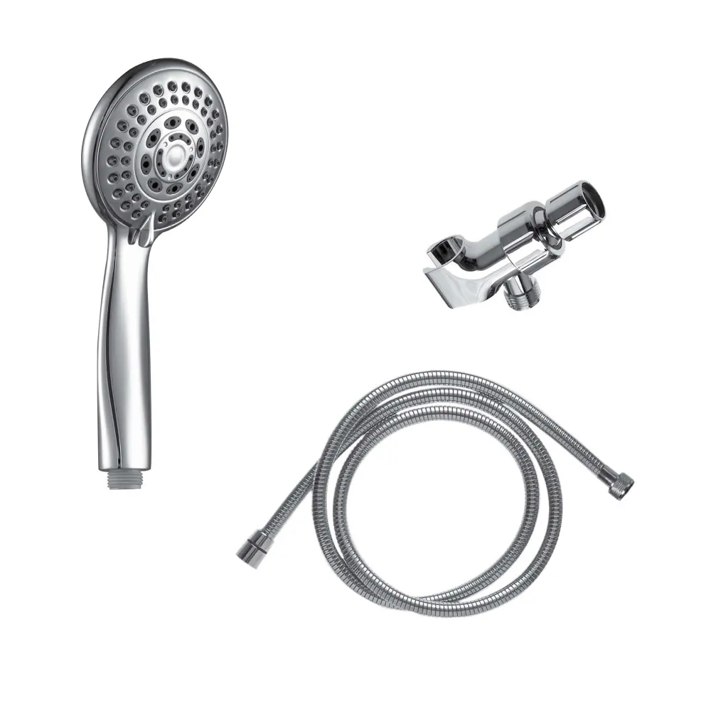 5-Setting ABS Hand Shower, Shiny metal Finish