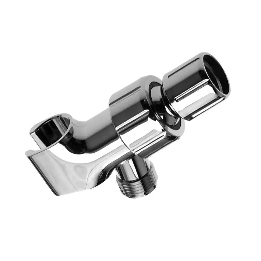 ABS Shower Arm Mount and ABS Ball, Shiny metal Finish