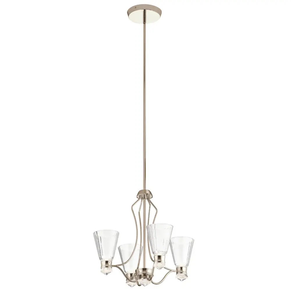 Kayva LED 9 Buoyant 4 Arm Chandelier