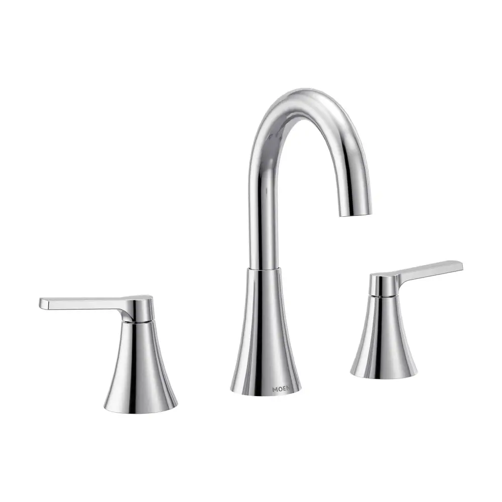 Mikah 2-Handle Bathroom Faucet High Arc, Chrome (8" to 16")