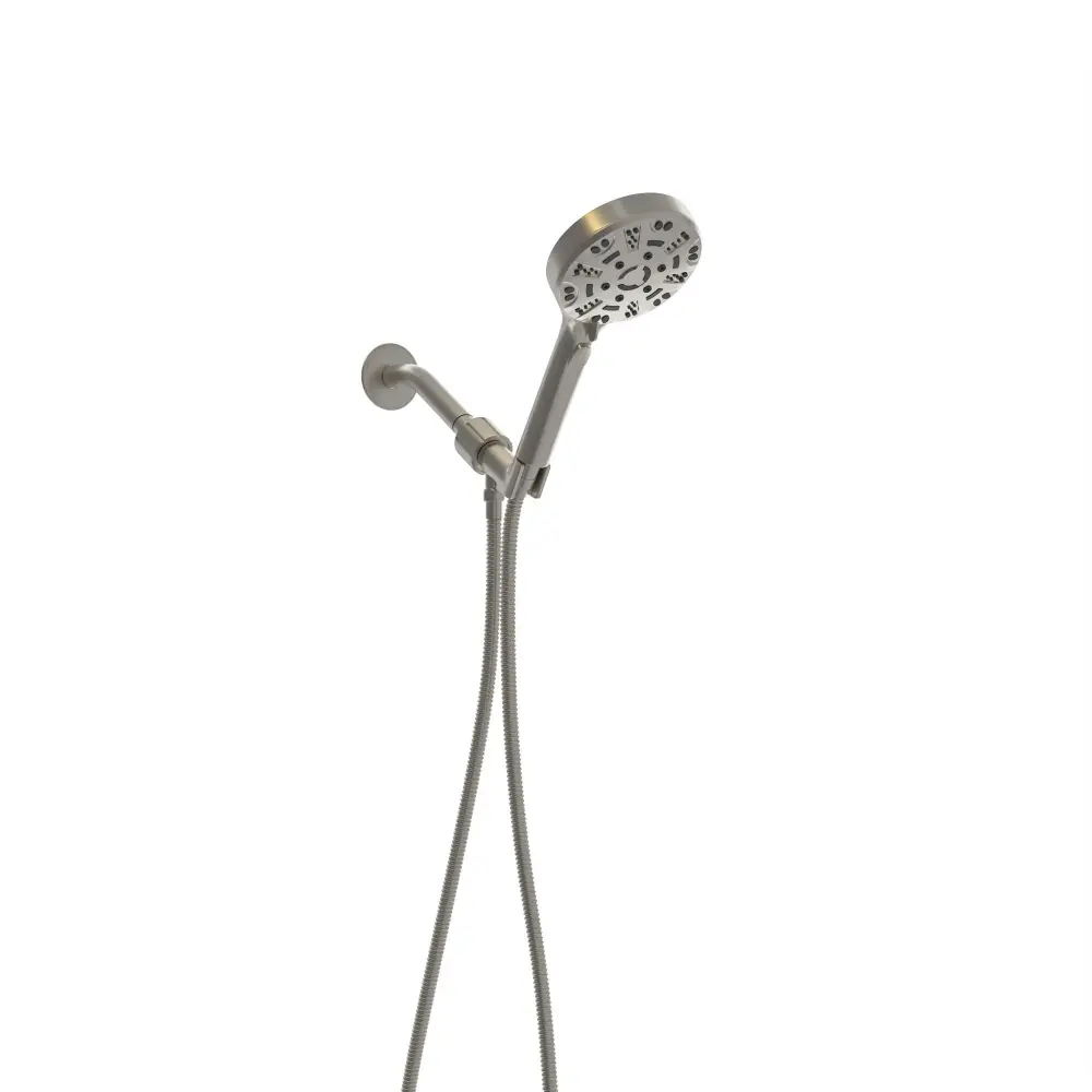 Multi Function Adjustable Hand Shower 8 Function Hand Shower, Acrylic Construction - Brushed Nickel