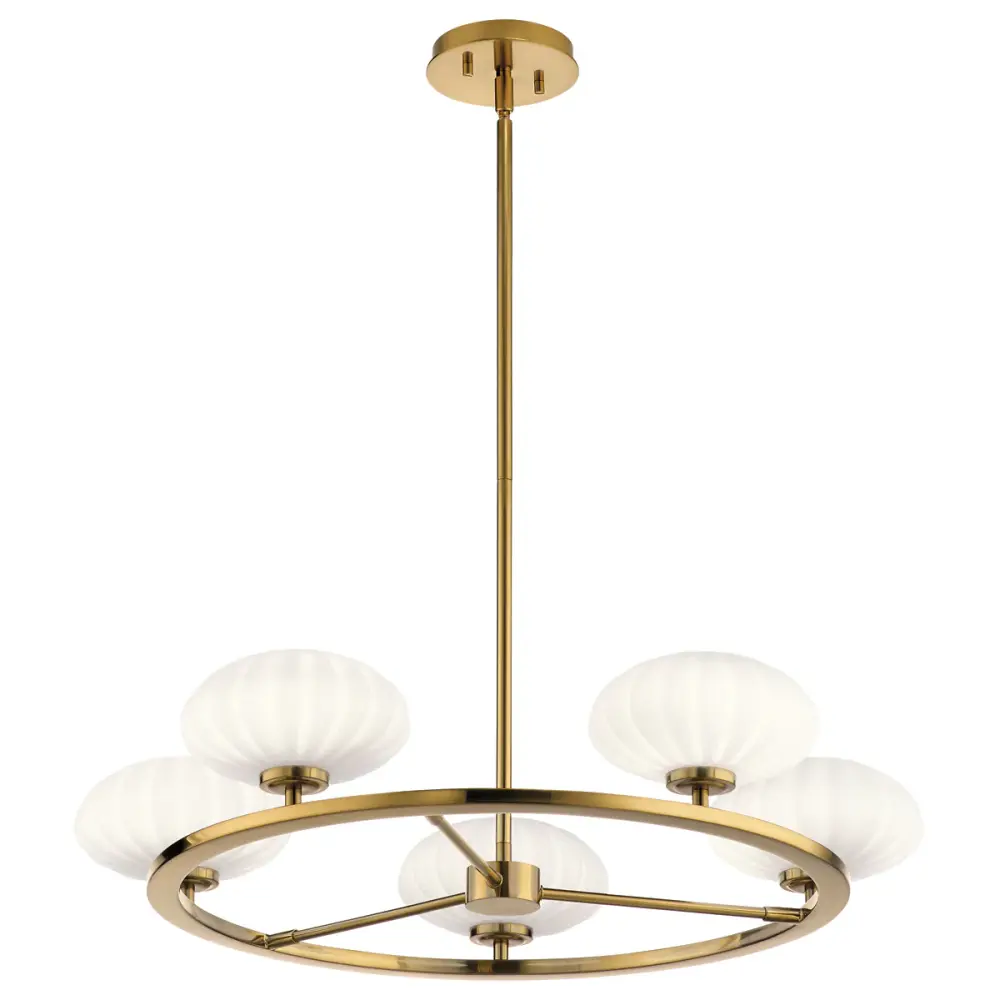 Pim 5 Light Chandelier - Gold