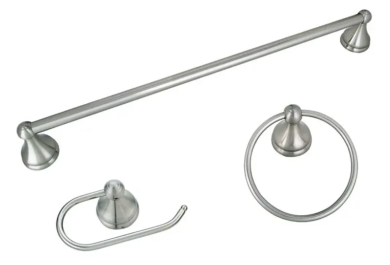 Boston Harbor 5003BN Venetian Bath Hardware Adjust, Steel/Stainless Steel/Zinc, Brush Nickel, 3 -Piece, : Bathroom