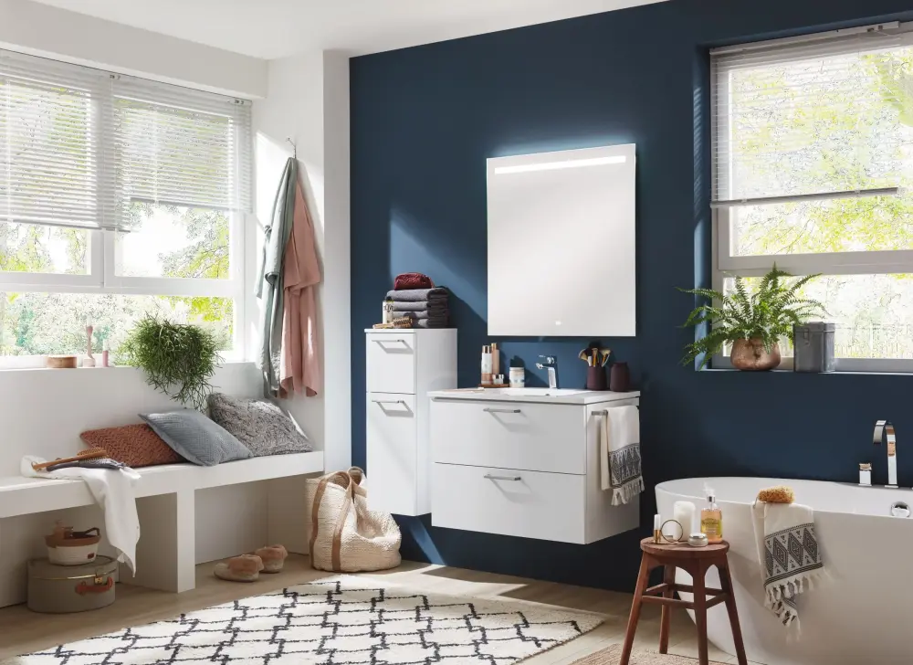 Pre-assembled bathroom furniture Baltic Sea bathroom accessories bathroom cabinets and without mirror