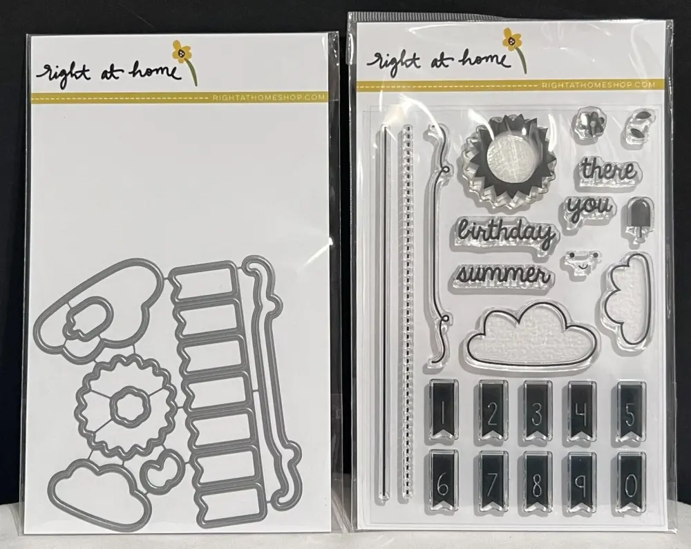 Right At Home BANNER ALPHABET Add-On Letters Clouds Tpr Stamps Dies Set | Rustproof & Easy Clean