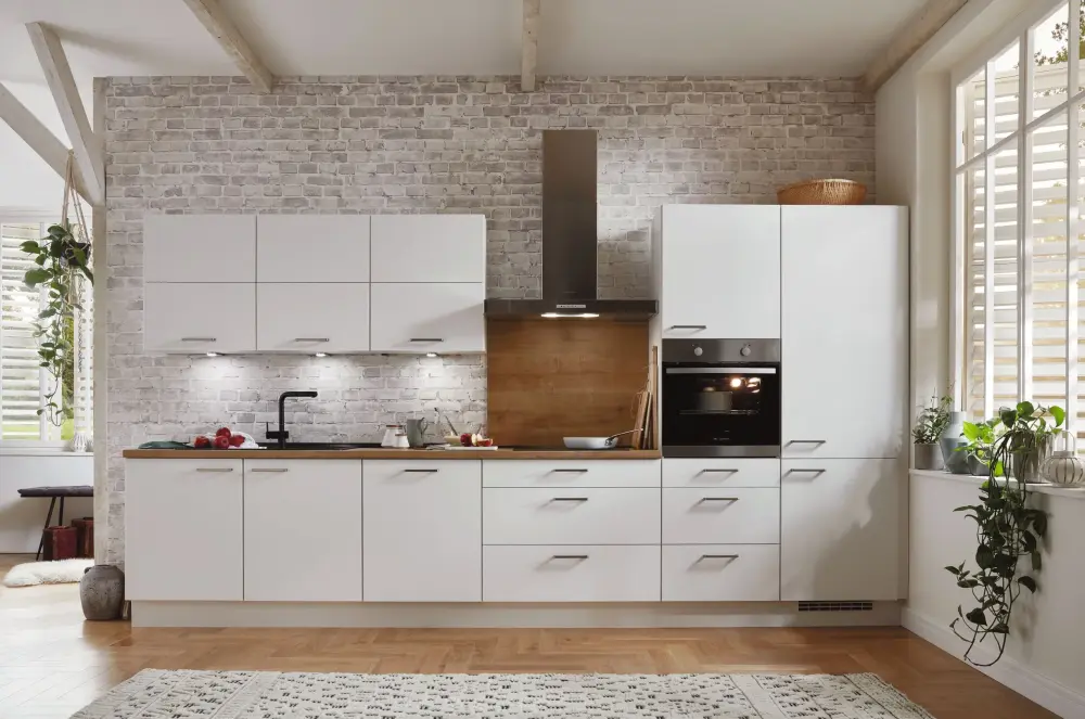 Set nobilia base cabinet 90cm & Leonard autonomous glass-ceramic cooktop LAS6001F
