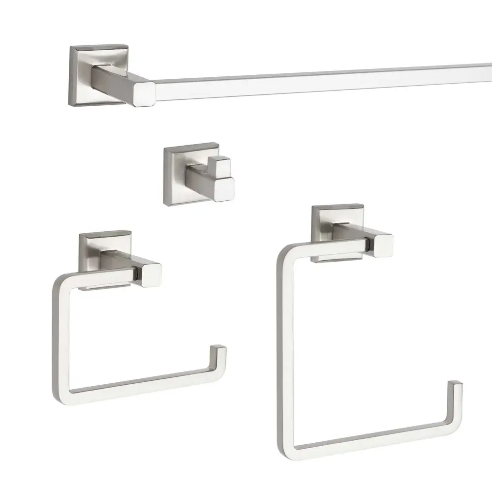 Ultra Bathroom Adjust 4-Piece, Satin Nickel