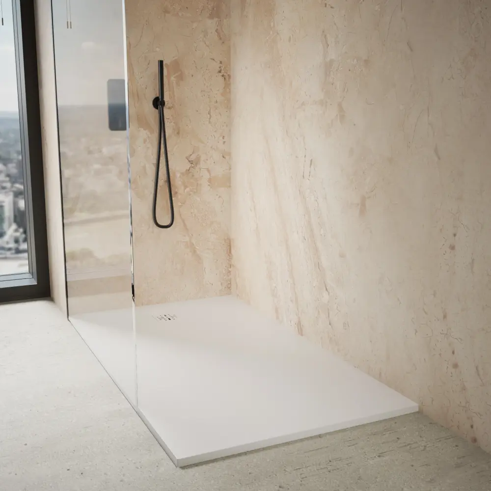 Ardesia Low Profile Stone Rectangular Shower Tray - 1600 x 900