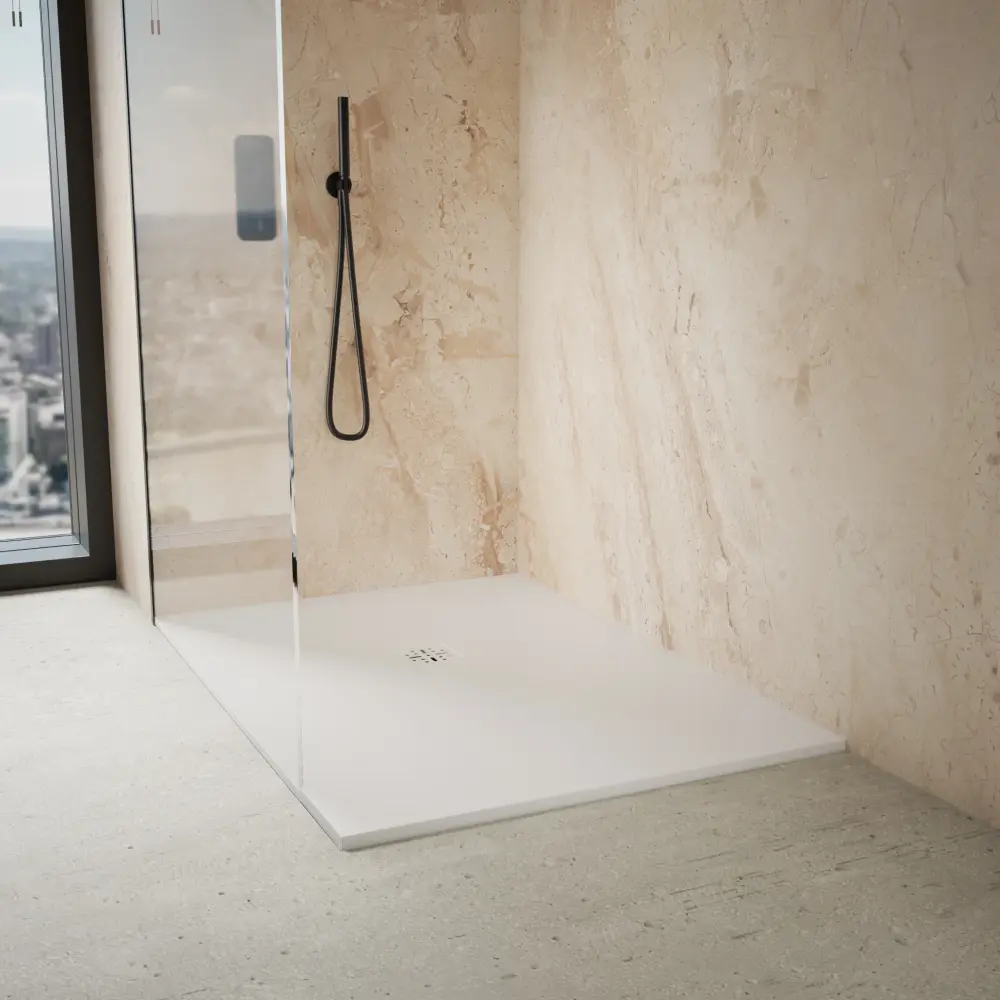 Ardesia Low Profile Stone Rectangular Shower Tray - 1400 x 1000