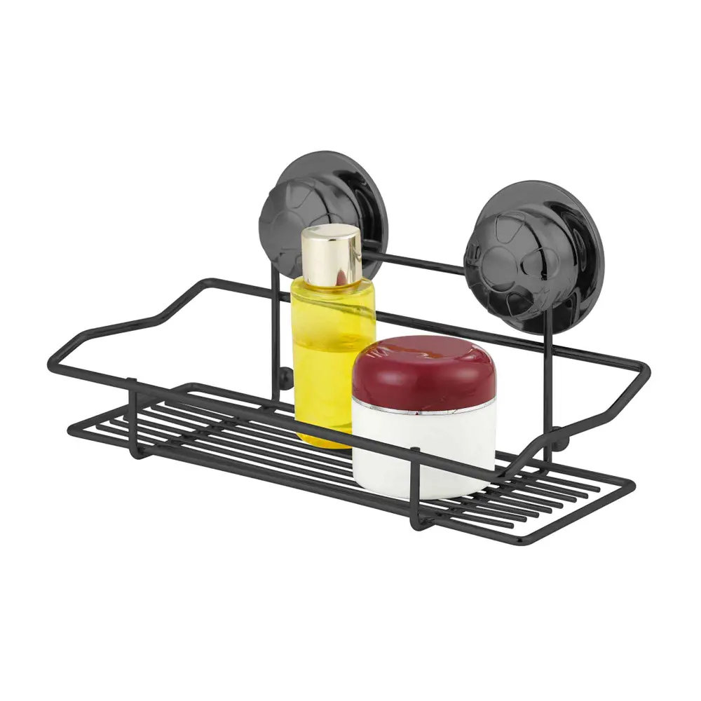 Rectangular Shower Shelf Suction Cups, Onyx