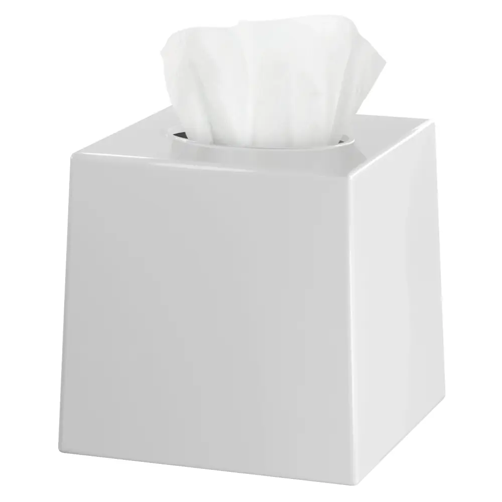 Tissue Box Cover Square - Facial Cube Tissue Box Holder Case Dispenser Bathroom Vanity Countertop, Bedroom Dresser, Office...