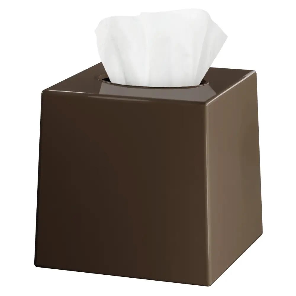 Tissue Box Cover Square - Facial Cube Tissue Box Holder Case Dispenser Bathroom Vanity Countertop, Bedroom Dresser, Office...