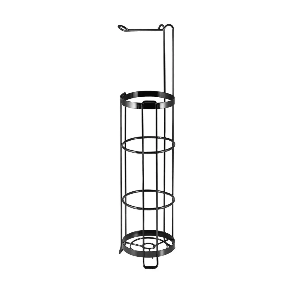 Toilet Paper Holder Storage, Ebony Nickel