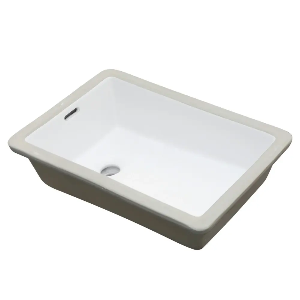 Vertical Undermount Bathroom Sink Overflow - Snow