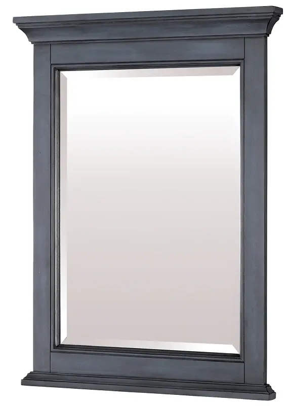 Craft + Main Brantley BABM2432 Series Framed Mirror, Harbor Sapphire Frame, Rectangular, 24 W, 32 H, Wood Frame