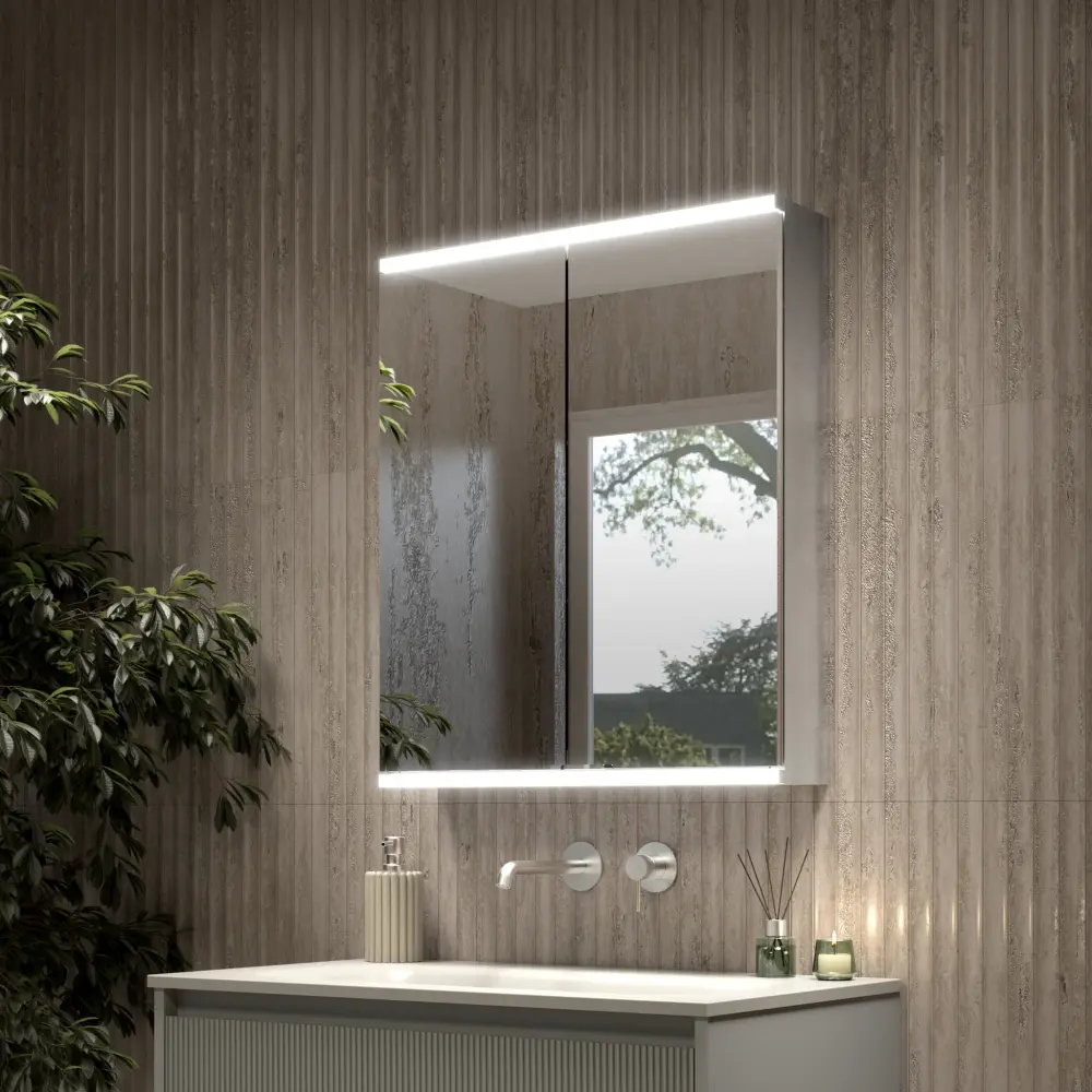 Dolcetto Steam No-cost Bathroom Mirror Cabinet 600x700mm