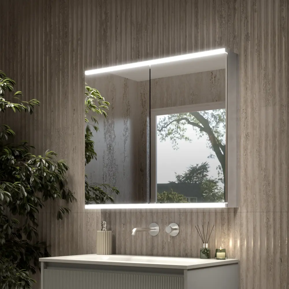 Dolcetto Steam No-cost Bathroom Mirror Cabinet 800x700mm