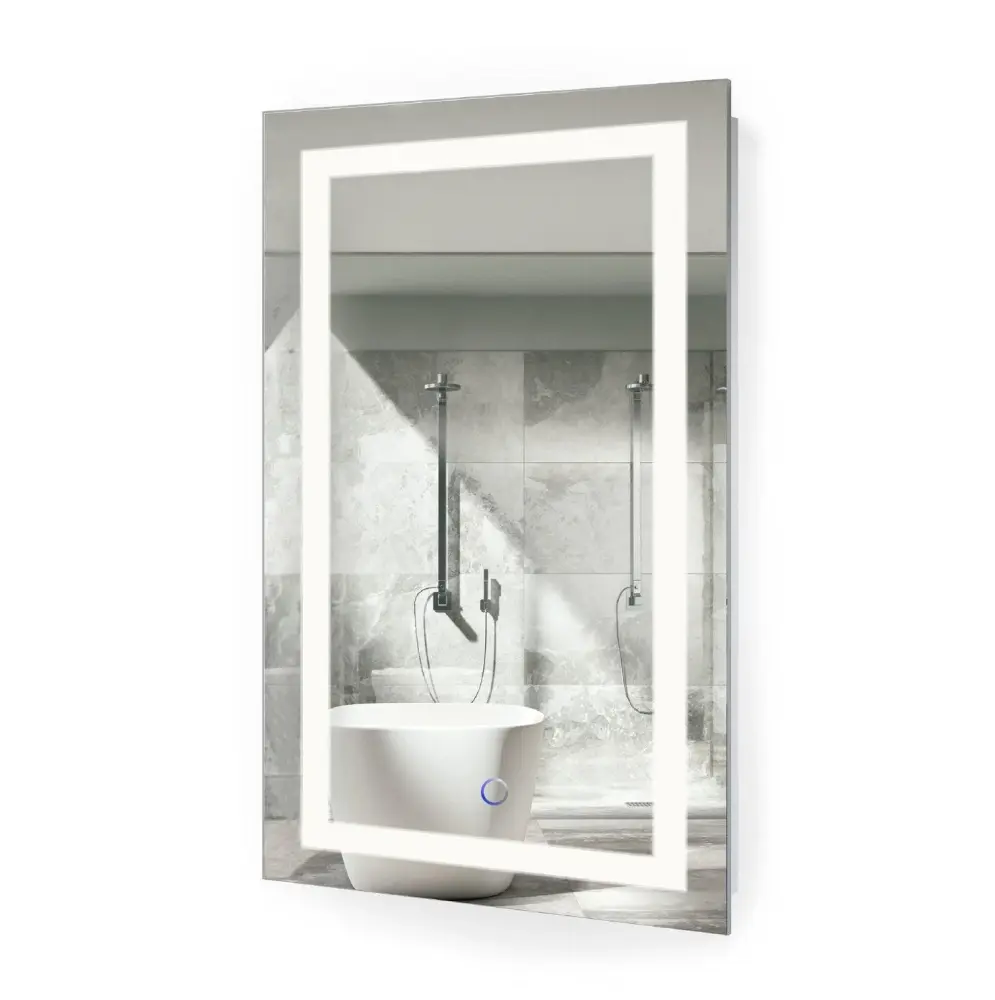 Krugg Icon 18″ x 30″ LED Bathroom Mirror w/ Dimmer & Defogger