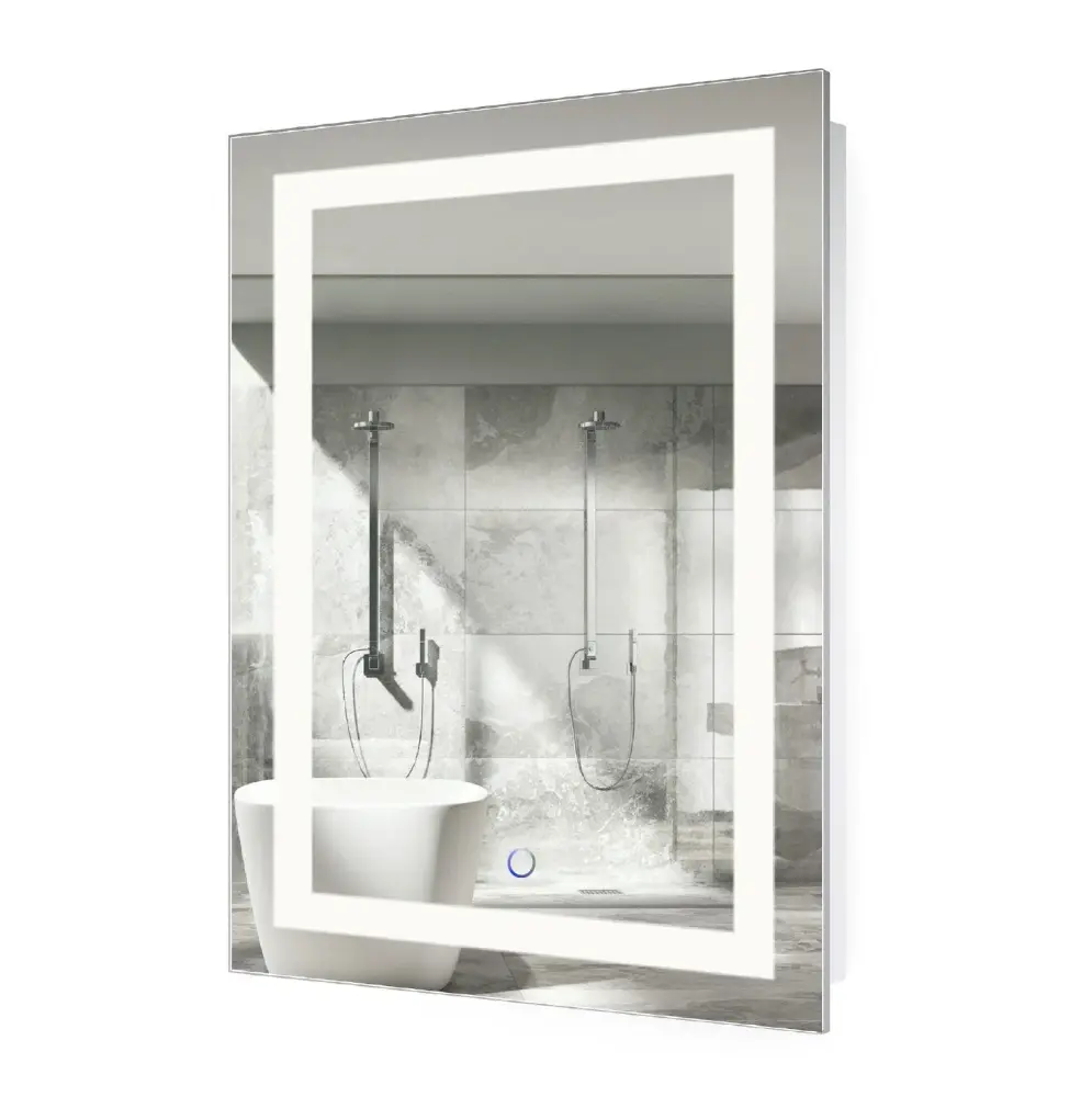 Krugg Icon 24″ x 36″ LED Bathroom Mirror Dimmer & Defogger