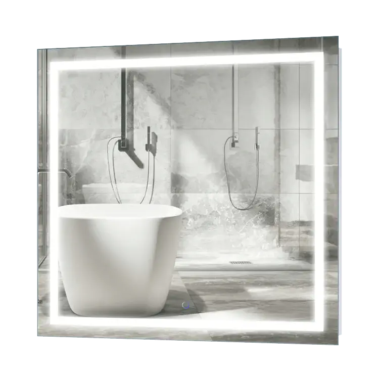 Krugg Icon 36″ X 36″ LED Bathroom Mirror w/ Dimmer & Defogger