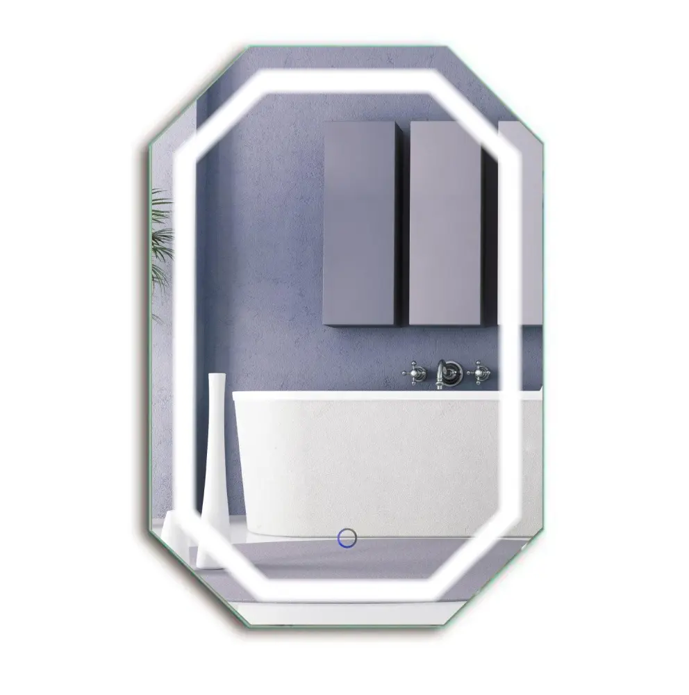 Krugg Tudor 20″x 30″ LED Bathroom Mirror w/ Dimmer & Defogger | Rustproof & Easy Clean